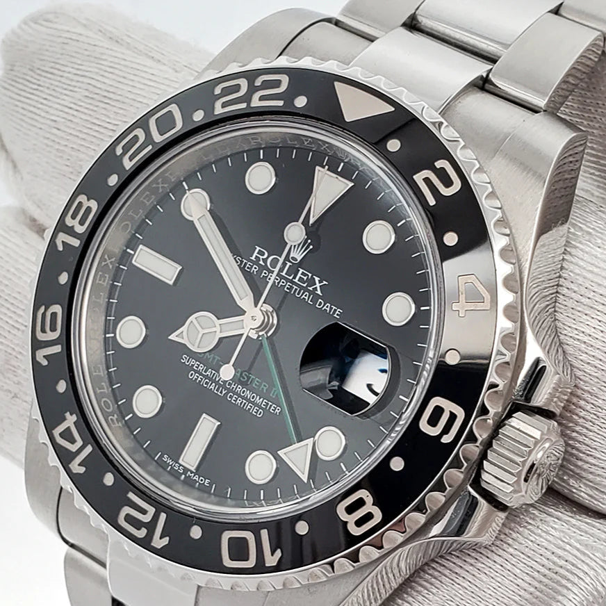 Rolex GMT-Master | Black Dial black Ceramic Bezel Oyster Bracelet 40MM