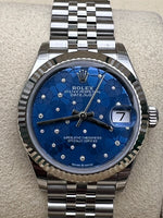 2024 Rolex Datejust 36mm Fluted / Floral-Motif / Diamond-Set / Jubilee