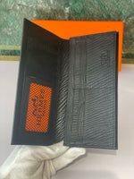 Hermes leather long wallet