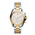 Micheal kors bradshaw chronograph two tone womens watch Authentic