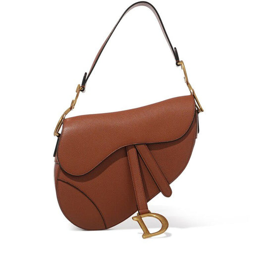 Christian Dior Saddle Bag – Calfskin Leather with Gold Hardware