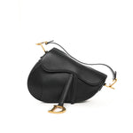 Christian Dior Saddle Bag – Calfskin Leather with Gold Hardware