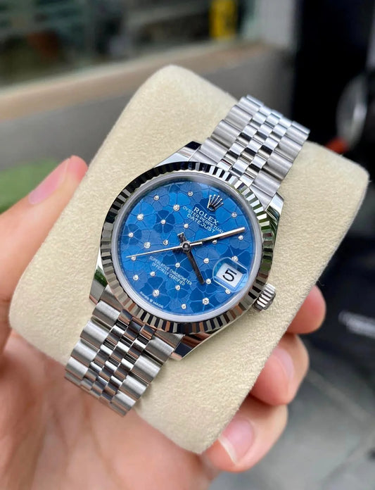 2024 Rolex Datejust 36mm Fluted / Floral-Motif / Diamond-Set / Jubilee