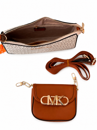 Michael Kors 2-in-1 Signature Logo Crossbody Bag