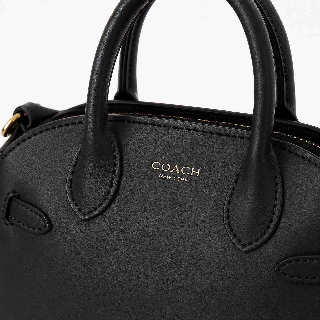 Coach Black Top-Handle Satchel Bag