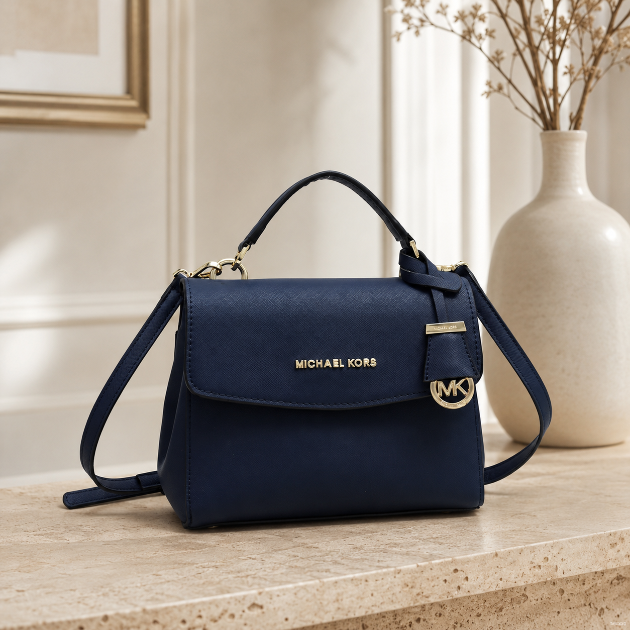 Michael Kors Black Top-Handle Satchel Bag