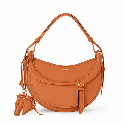 Polène-inspired Saddle Shoulder Bag