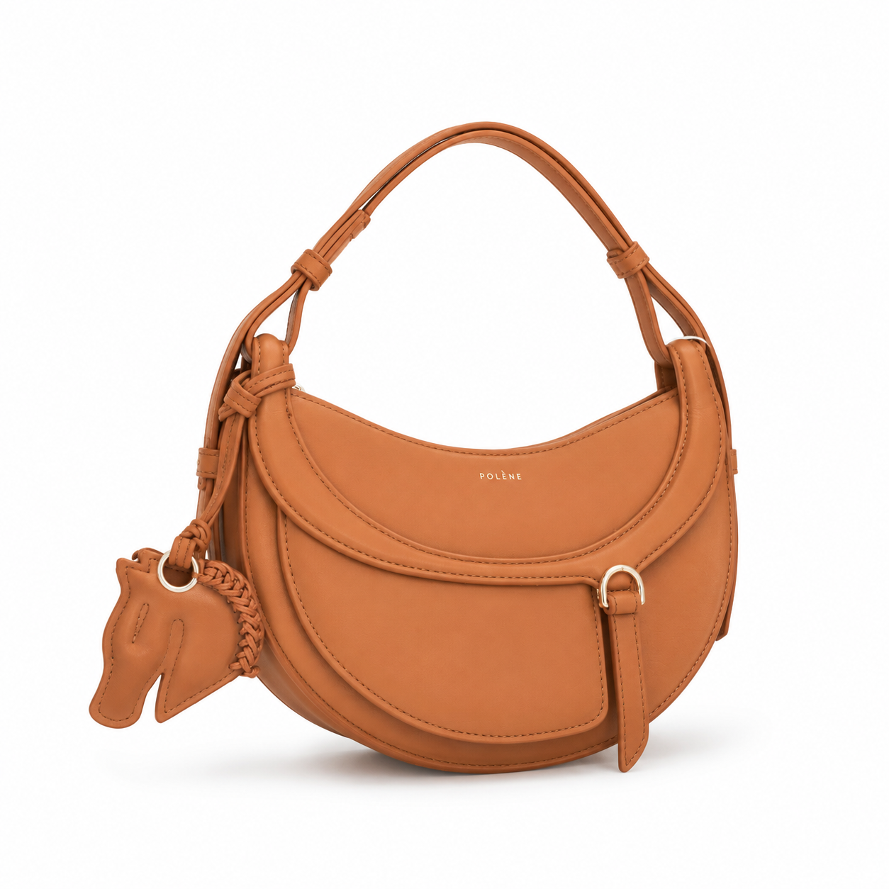 Polène-inspired Saddle Shoulder Bag