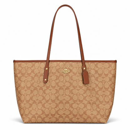 Coach Large Signature Canvas Tote Bag