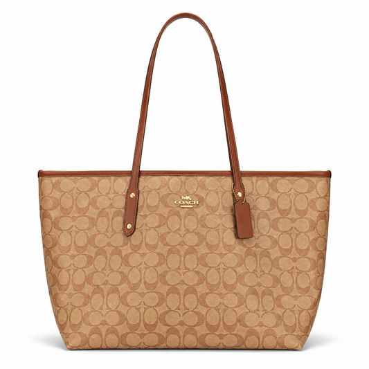 Coach Large Signature Canvas Tote Bag
