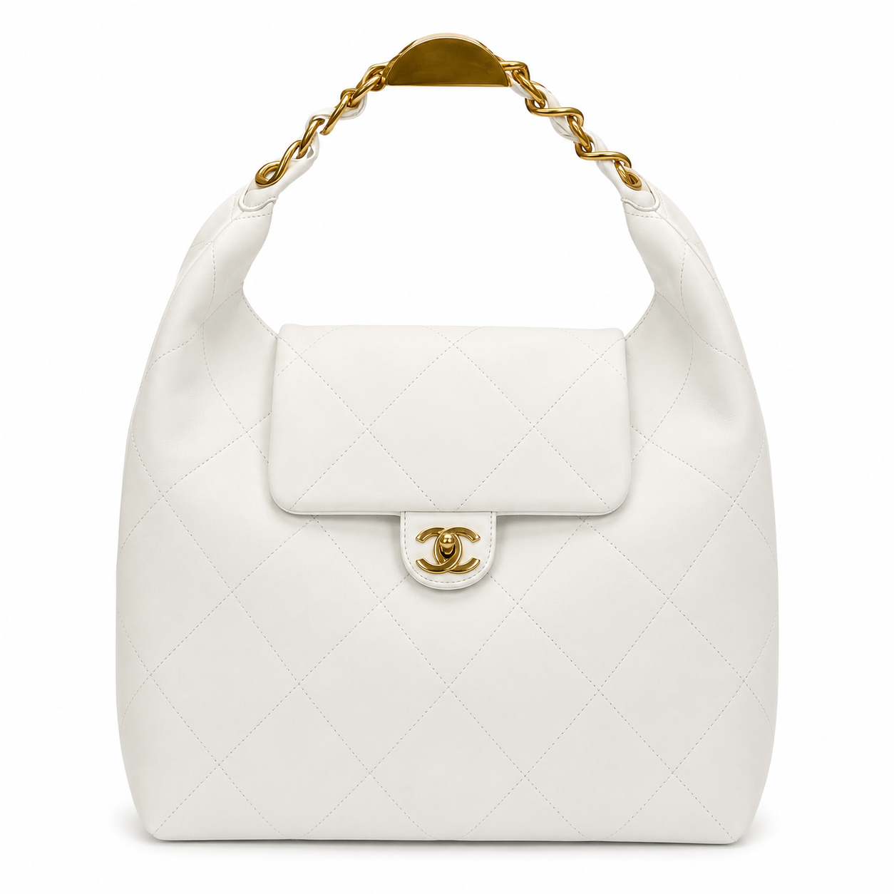 Chanel-Inspired Quilted Hobo Bag