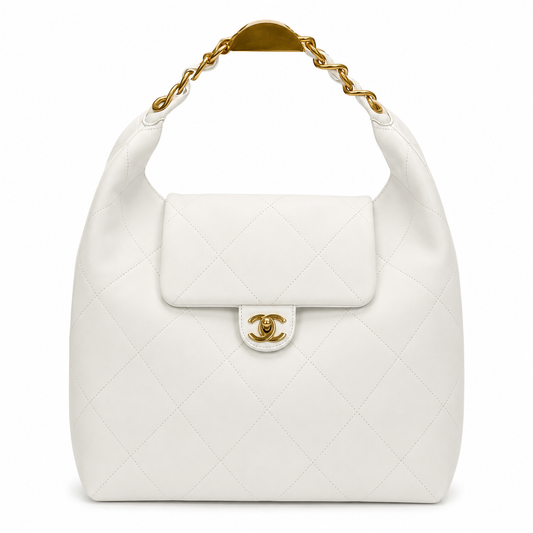 Chanel-Inspired Quilted Hobo Bag