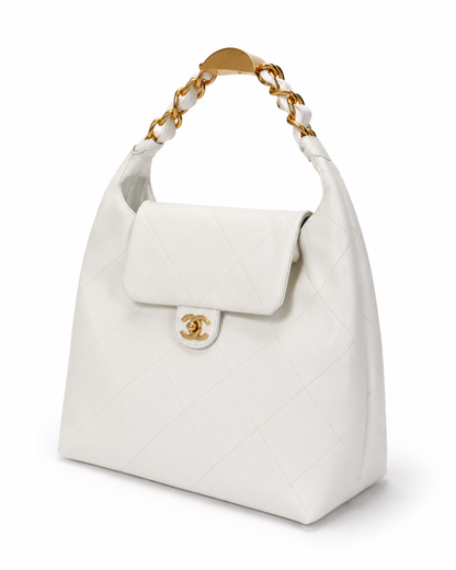 Chanel-Inspired Quilted Hobo Bag