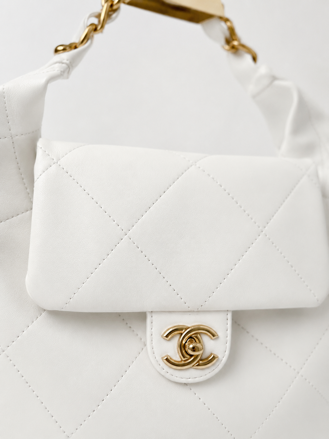 Chanel-Inspired Quilted Hobo Bag
