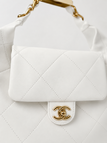 Chanel-Inspired Quilted Hobo Bag