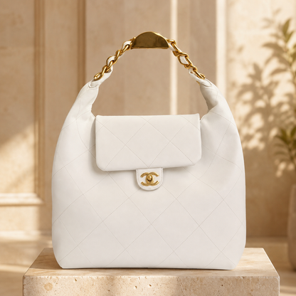 Chanel-Inspired Quilted Hobo Bag
