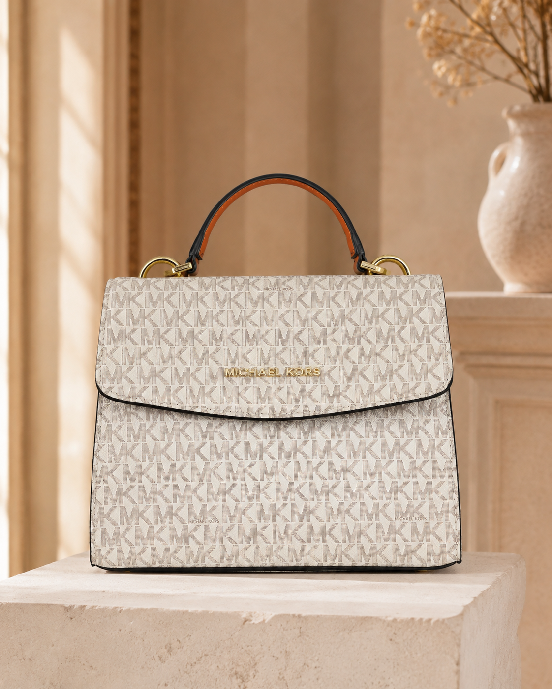 Michael Kors Signature Logo Top Handle Satchel