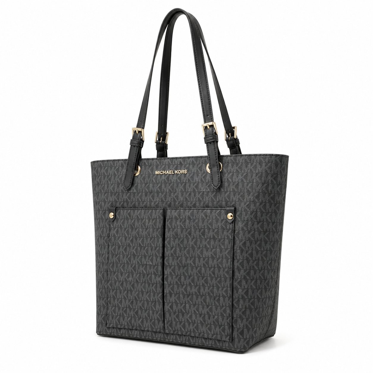 Michael Kors Jet Set Medium Logo Pocket Tote Bag