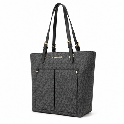 Michael Kors Jet Set Medium Logo Pocket Tote Bag