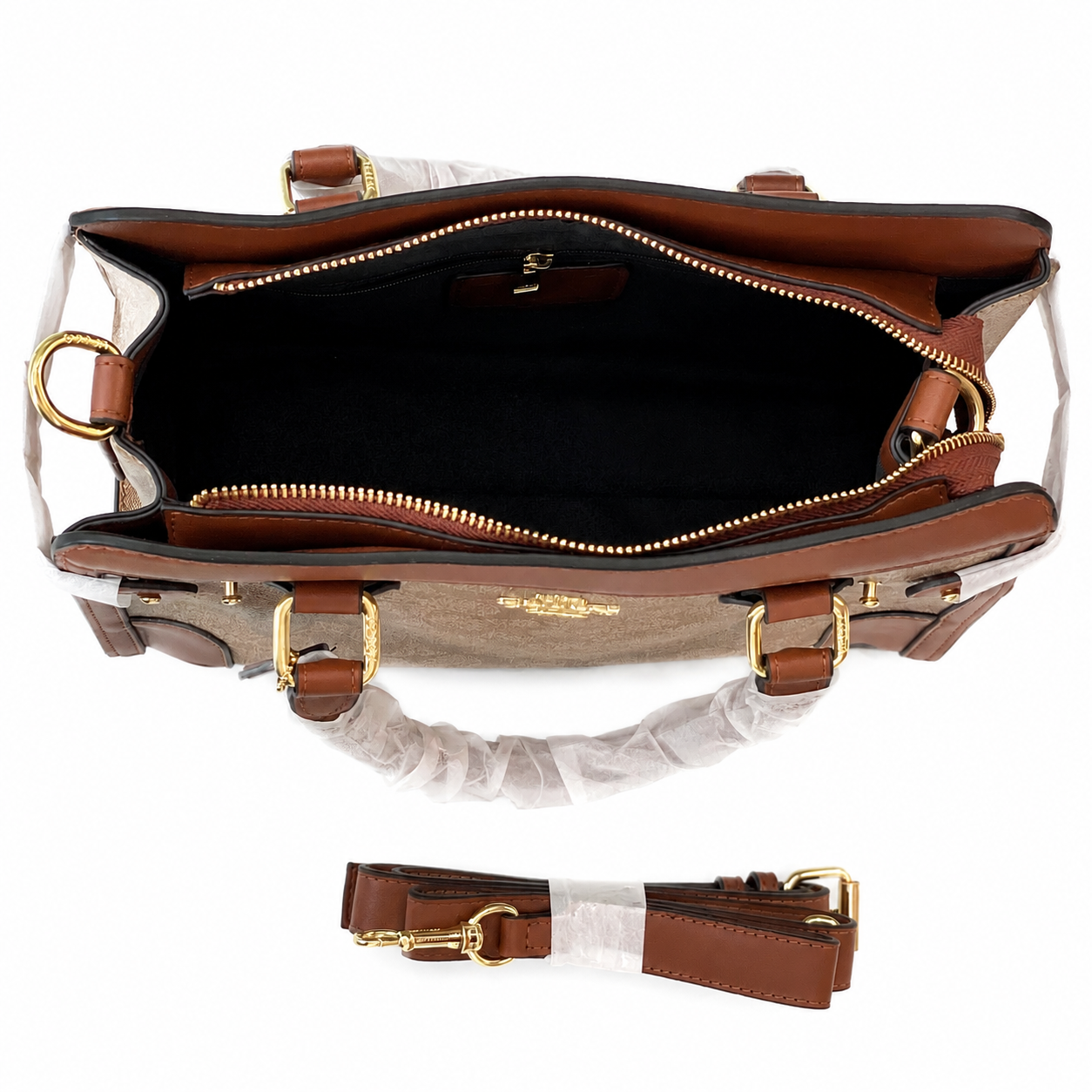 Coach-Inspired Signature Canvas Structured Satchel