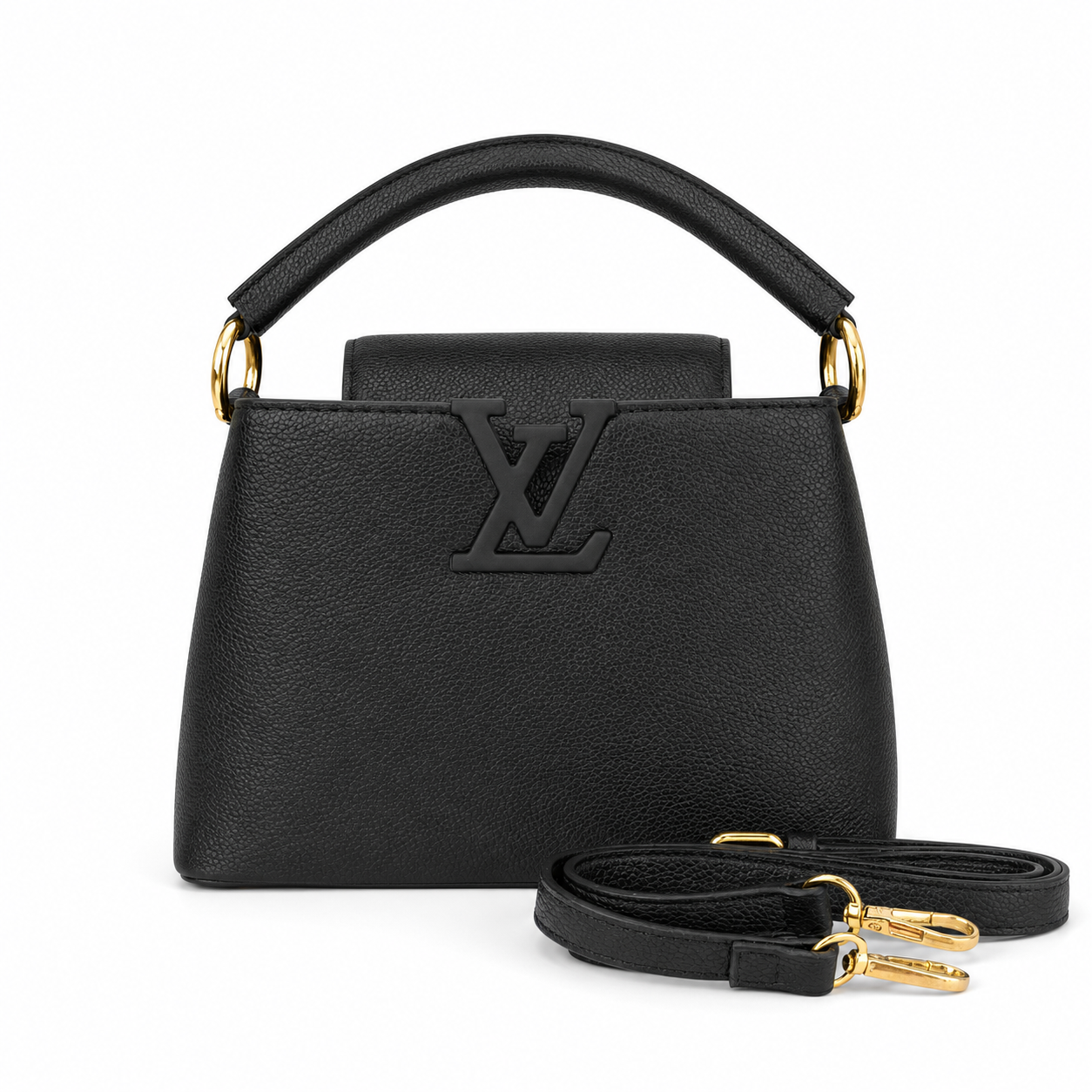 Louis Vuitton Capucines Mini Bag – Black