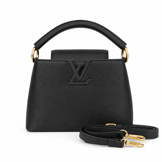 Louis Vuitton Capucines Mini Bag – Black