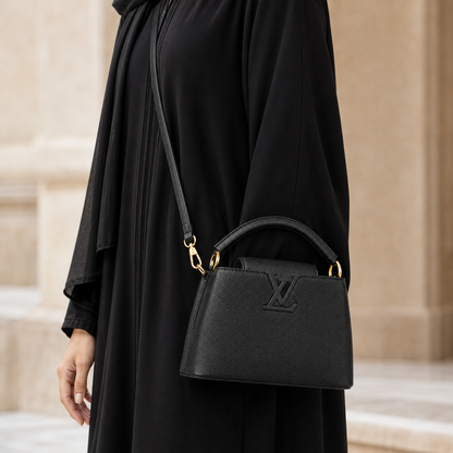 Louis Vuitton Capucines Mini Bag – Black