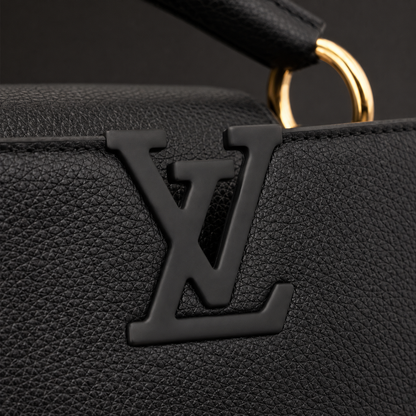 Louis Vuitton Capucines Mini Bag – Black