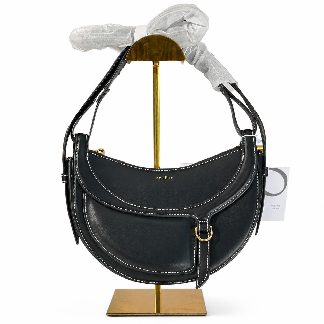 Polène-inspired Saddle Shoulder Bag