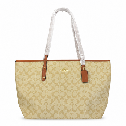 Coach Large Signature Canvas Tote Bag