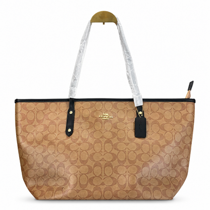 Coach Large Signature Canvas Tote Bag