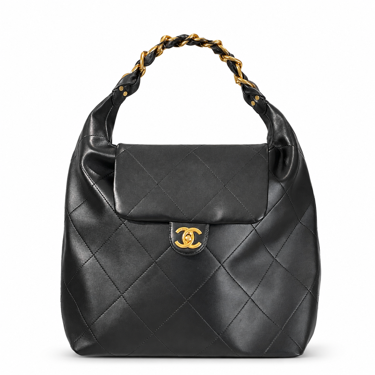 Chanel-Inspired Quilted Hobo Bag