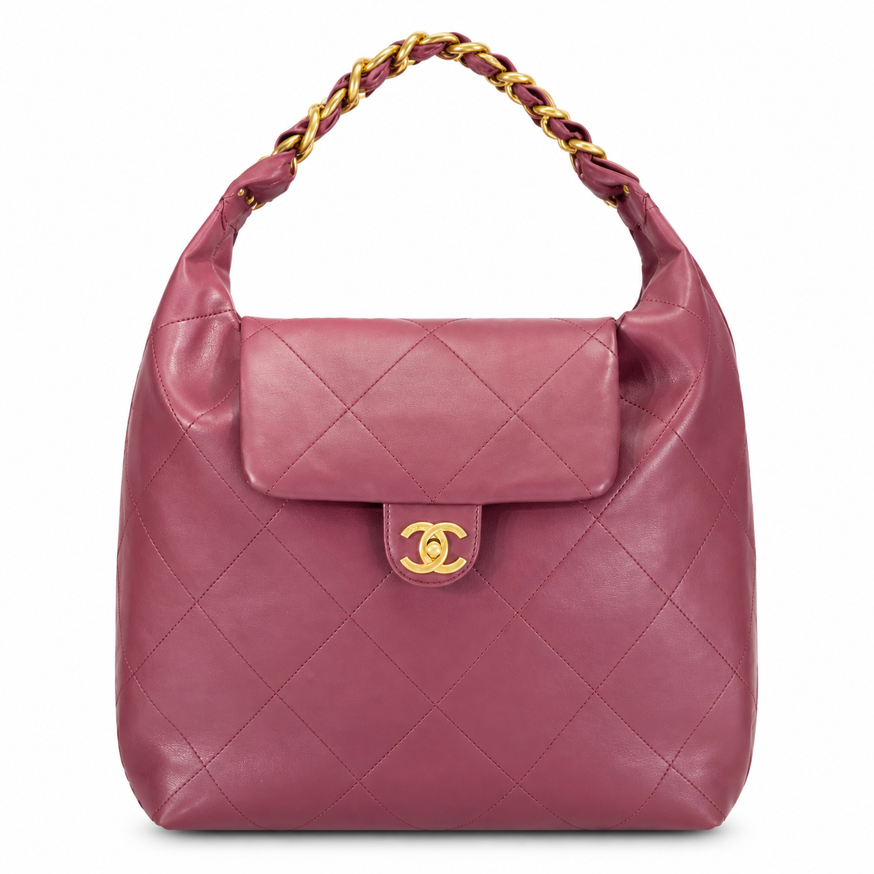 Chanel-Inspired Quilted Hobo Bag