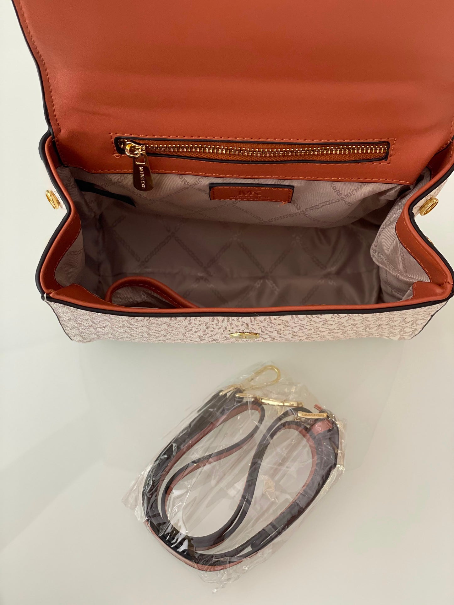 Michael Kors Signature Logo Top Handle Satchel