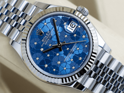 2024 Rolex Datejust 36mm Fluted / Floral-Motif / Diamond-Set / Jubilee