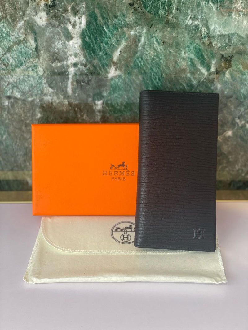 Hermes leather long wallet