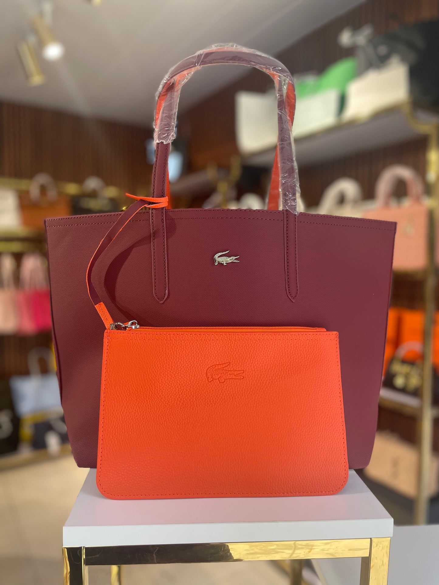 Double face lacoste bags