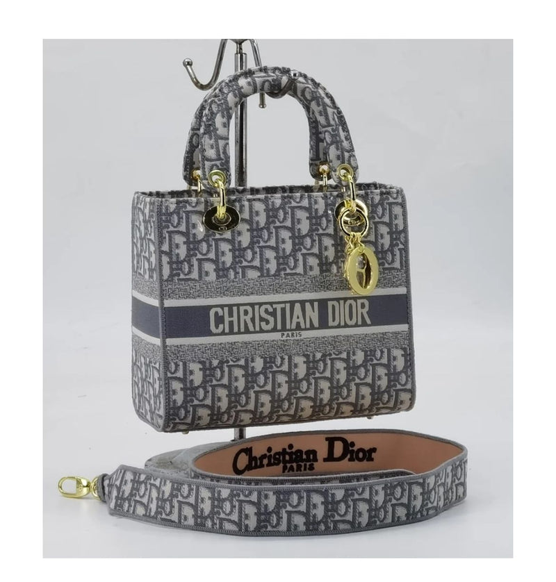 Christian Dior Lady D-Lite Embroidered Women Handbag