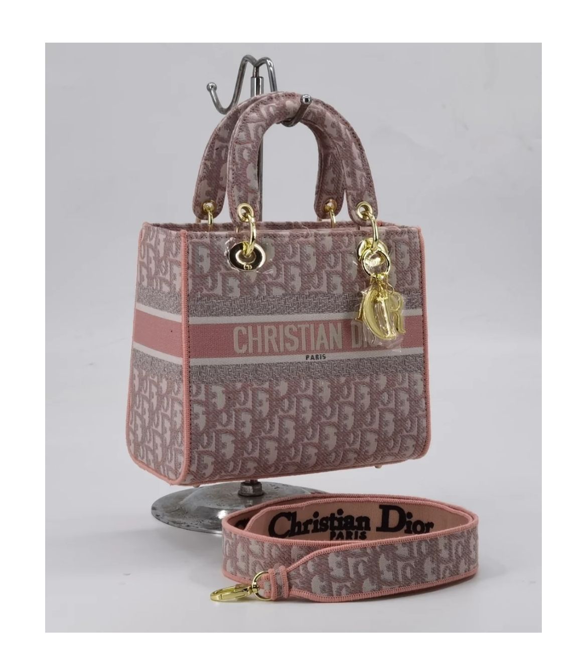 Christian Dior Lady D-Lite Embroidered Women Handbag