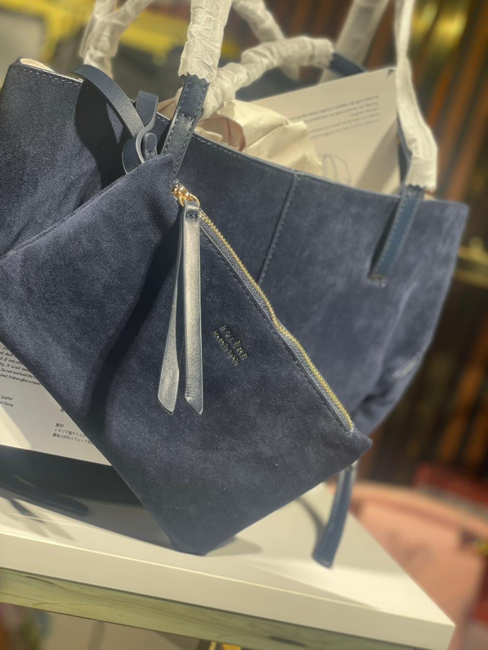 Polène velvet bag 2pieces