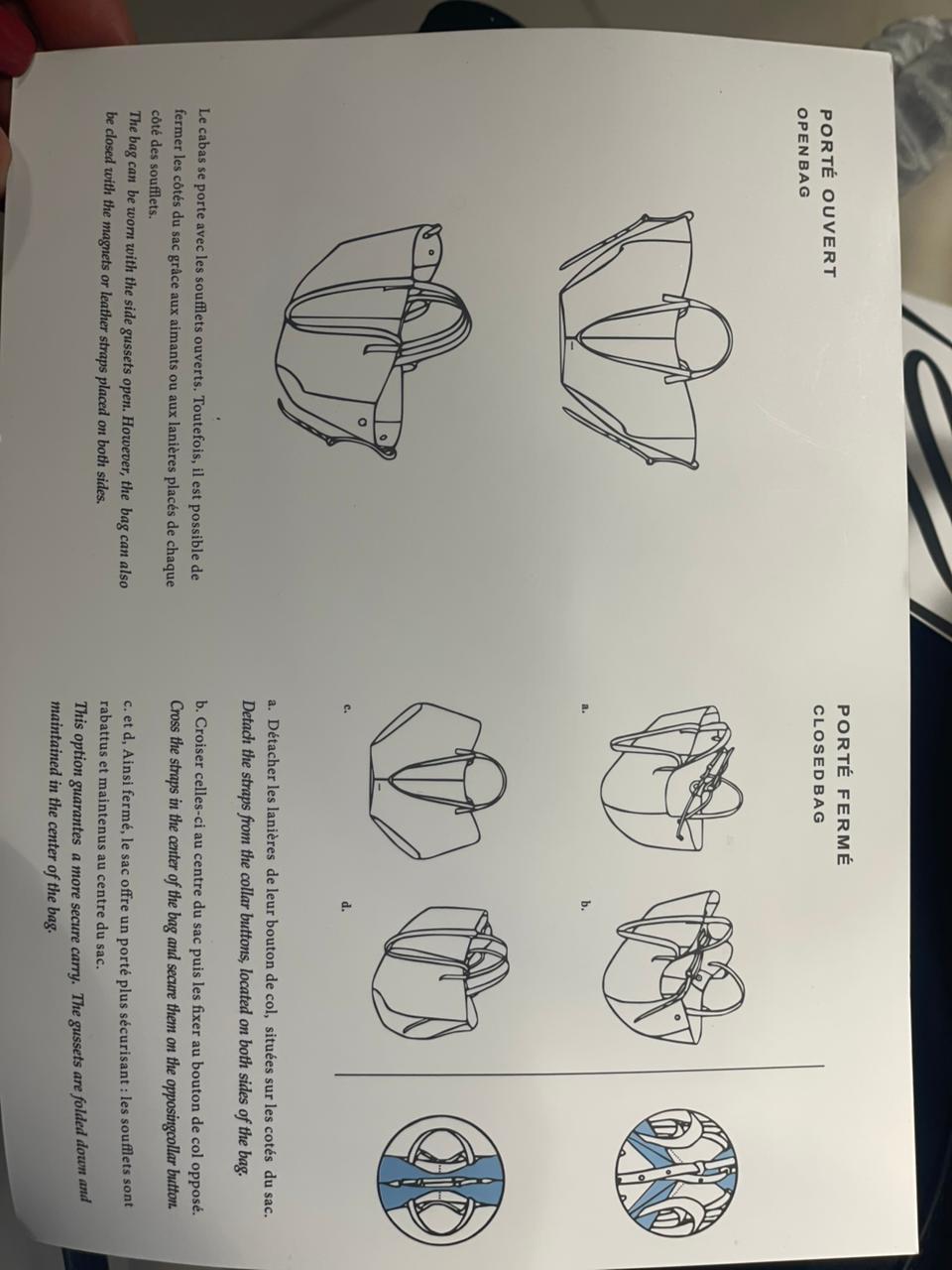 Polène velvet bag 2pieces