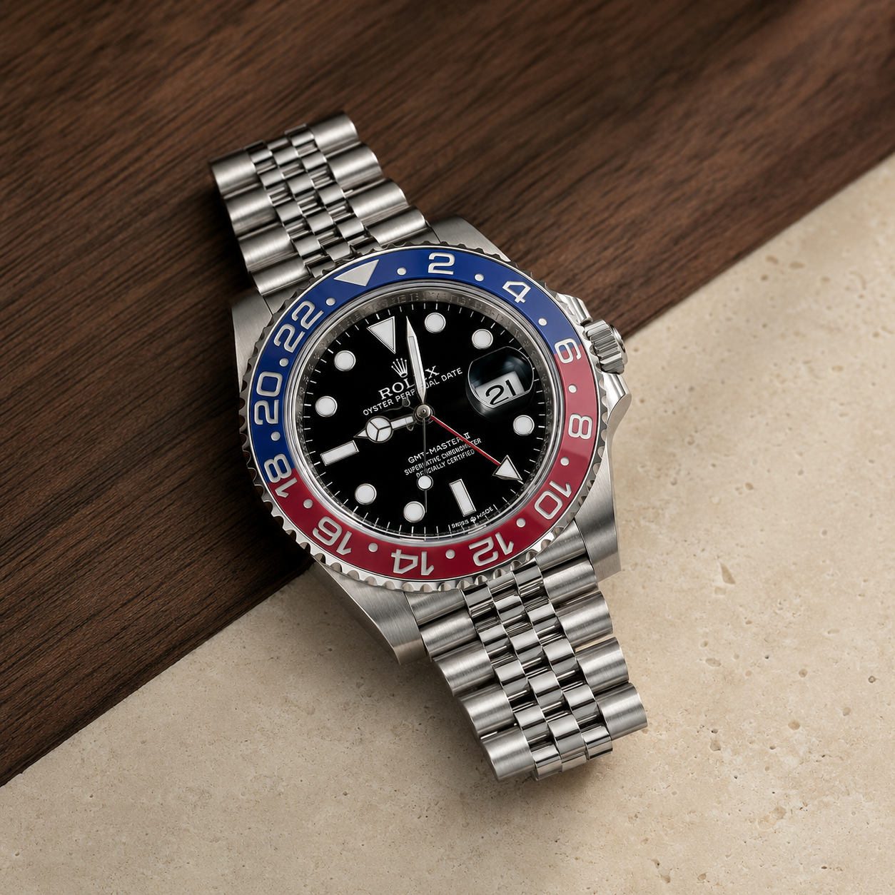 Rolex GMT-Master II “Pepsi”-Style Watch – 5A+ Grade